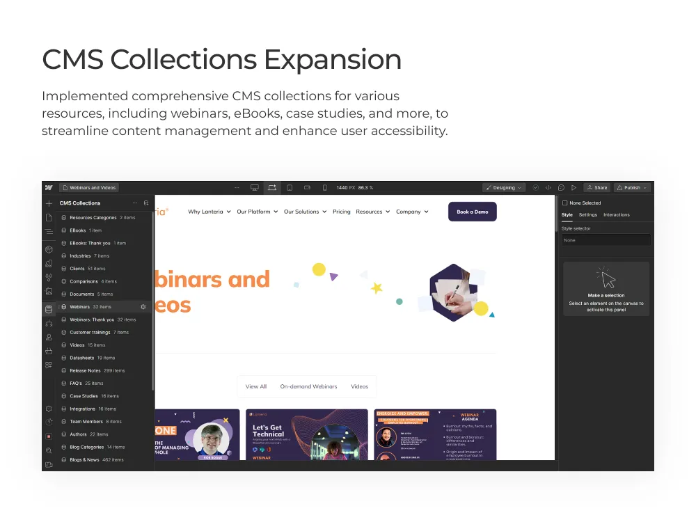 CMS collections expansion