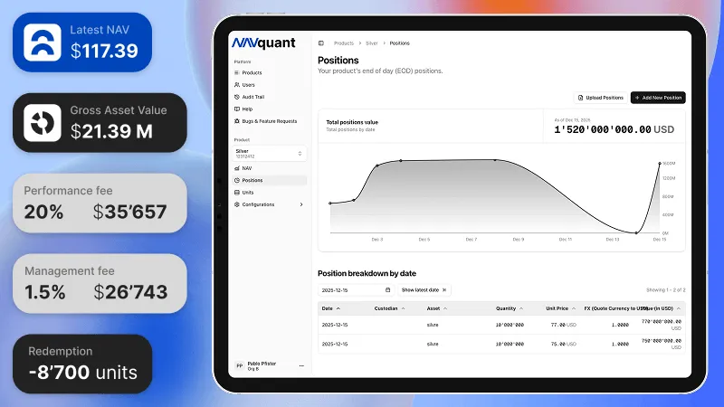 Cloud-based NAV calculation platform